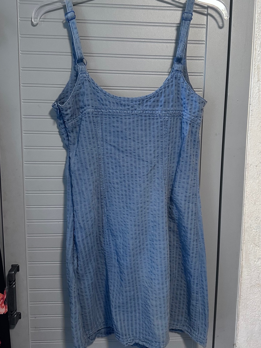 UO Why Not Seersucker Mini Dress Sz. M - Picture 10 of 14